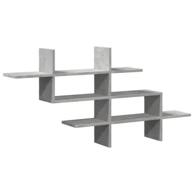 Obrázek produktu pro vidaXL Nástěnná police betonová šedá 124,5x18x60,5 cm materiál na bázi dřeva