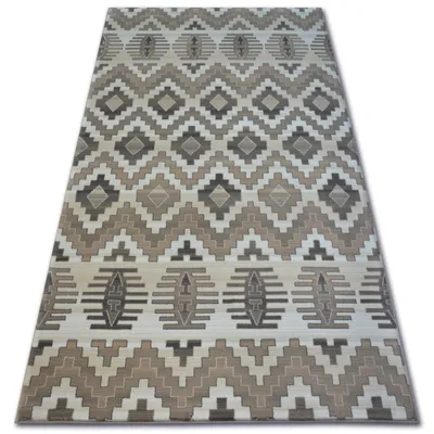 Zdjęcie produktu dla Dywan ARGENT - W4809 Romby Beżowy beżowy 160x220 cm