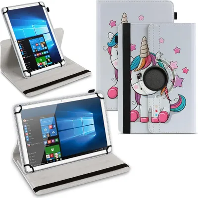 Produktbild von Universal Tablet Hülle 10 - 10.1 - 11 Zoll Tasche Schutzhülle 360° Drehbar CaseFarben:Motiv 14