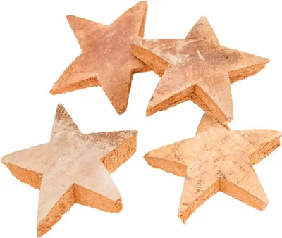Produktbild von Kokos Stern natur XL 10cm 50 Stk.