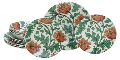 Zdjęcie produktu dla CreaTable, 16888, Florentina Bunt, zestaw talerzy 12-częściowy, kamionka