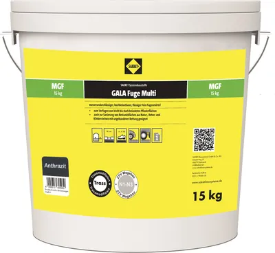 Zdjęcie produktu dla SAKRET Gala Zaprawa Szpachlowa Multi MGF Antracyt 15kg