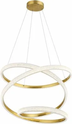 Zdjęcie produktu dla Lampa wisząca LED Enzo złota 58W Neutralna biel 4640lm metal wym:120x70x70cm IP20 Reality