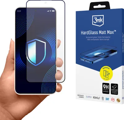 Productafbeelding van 3mk Displaybeschermfolie HardGlass Matt Max voor Samsung Galaxy S25 Edge, 0,3 mm, 9H