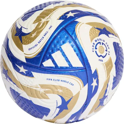Obrázek produktu pro Adidas - Fotbalový míč "FCWC Pro", design "Hvězdy a víry" SX126 (5) (Zlatá/Modrá/Bílá)