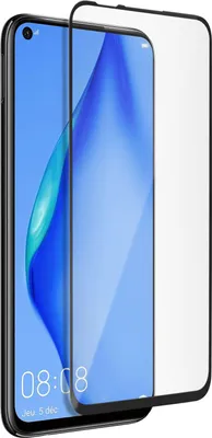 Produktbild von Akashi, Displayschutzfolie aus 9H Glas für Huawei P40 Lite, Schwarz