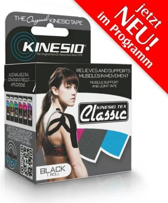Produktbild von Kinesio Tex Classic schwarz (4m x 5cm)