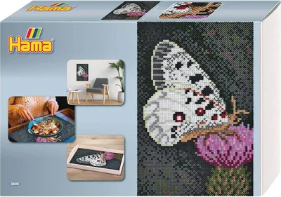 Image de Hama Perles à repasser midi Art "Papillon" boîte cadeau