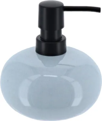 Produktbild von TENDANCE | Seifenspender - Lotionspender - aus Steinzeug - 400 ml - blau - Pumpspender - Flüssigseifenspender