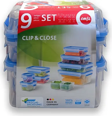 Immagine prodotto di Emsa CLIP & CLOSE 9er Set, N10317 3110601053 4009049542317