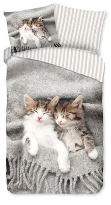 Produktbild von Pure Kinderbettwäsche "Snooze" - Grau - (140x220 cm) - 100 % Polyester
