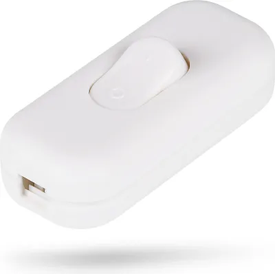 Obrázok produktu pre HEITECH Spínač medzišnúrový biely - Spínač medzišnúrový 1 pól 250V 2A
