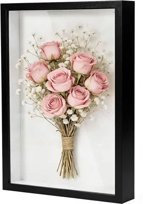 Imagen del producto de Marco de madera rectangular para fotografías, de 30 x 40 cm, con un grosor de 3 cm, que incluye una placa de acrílico, ideal para obras de arte