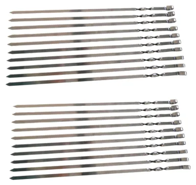 Produktbild von 20 Edelstahl Schaschlikspieße (50 cm)