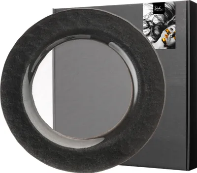 Produktbild von Eisch Vorteilset 2 Stück Teller 515/28 im Geschenkkarton KAYA BLACK 77351506 und Geschenk + Spende