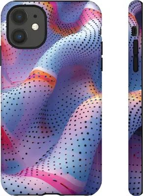 Produktbild von Abstraktes Wellenmuster mit Punkten – Hülle Kompatibel mit iPhone 11