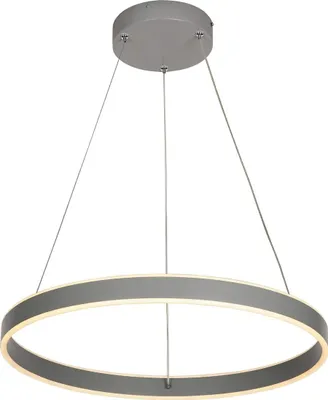 Obrázek produktu pro Kruhová závěsná lampa s dálkovým ovládáním LED 36W barva popel 6299 Othello Rabalux