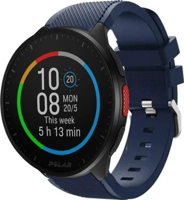 Produktbild von Strap-it Polar Pacer Silikonarmband (Dunkelblau)
