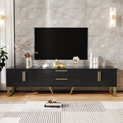 Produktbild von Lowboard, 170/40/53,5 cm, TV-Schrank, Fernsehtisch, Fernsehschrank für Wohnzimmer, hochglänzend