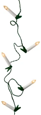 Productafbeelding van LED candle l725 cm-30l groen/k.wrm Lumineo