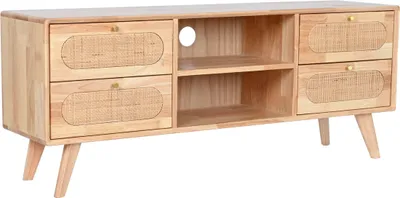 Image de Meuble TV DKD Home Decor naturel métal bois d'hévéa 120 x 30 x 48 cm