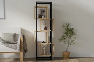 Immagine prodotto di Skye Decor, Rabant - Sapphire, libreria, zaffiro, 100% pannelli truciolari rivestiti in melamina, 44 x 29 x 140 cm