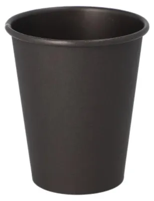 Produktbild von Trinkbecher, Pappe "To Go" 0,2 l Ø 8 cm · 9,2 cm schwarz