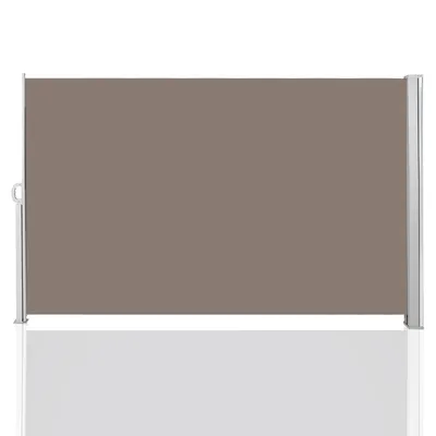 Immagine prodotto di TolleTour tenda laterale estensibile per balcone antracite protezione solare cassonetto completo schermo privacy marrone 180X300cm