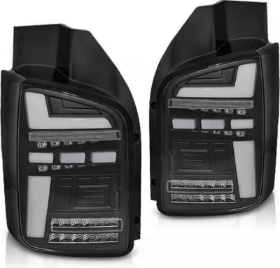Produktbild von Voll LED Lightbar Rückleuchten für VW T5 Bj. 03-09 Schwarz dynamischer Blinker