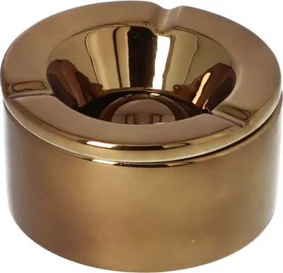 Produktbild von Angelo Keramik Windaschenbecher, Messing glänzend 11,2cm