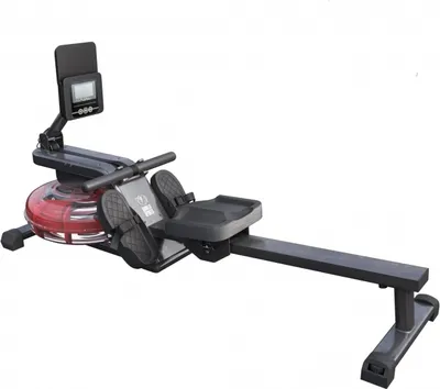 Produktbild von GORILLA SPORTS® Wasserrudergerät - Klappbar, mit Wasserwiderstand, LCD-Display, Ergonomischer Sitz, Wassertank, Platzsparend, Aufstellbar, aus Stahl - Rudermaschine, Wasser Rudergerät, für Zuhause