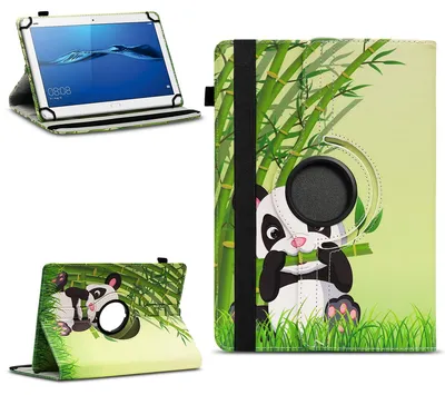 Produktbild von Tablet Hülle für Huawei MediaPad T1 T2 T3 T5 10 Tasche Case 360 Drehbar CoverFarben:Motiv 11