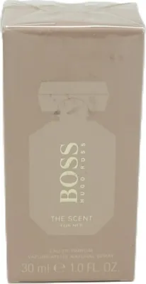 A close-up of a perfume box.