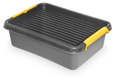 Produktbild von Orplast aufbewahrungsbox heavy duty - solidstore - Grau - Stapelbar | Sachtelbar | Mit Deckel | Heavy Duty