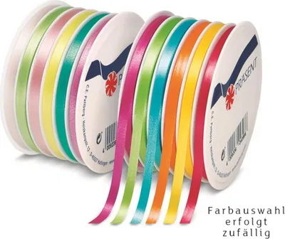 Produktbild von Ringelband 6er Set, B: 5 mm, in verschiedenen Farben sortiert