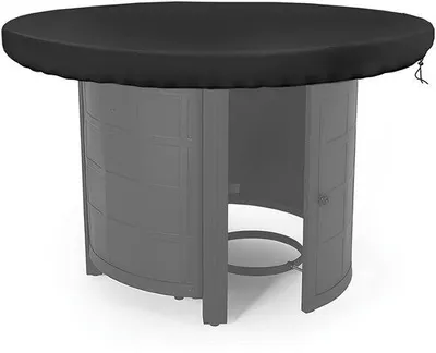 Image de Housse de protection ronde pour plaque de cuisson, 100 cm, imperméable, protection UV, tissu Oxford