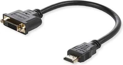 Produktbild von Microconnect HDMDVI15CM, 0,15 m, HDMI Typ A (Standard), DVI-D, Stecker, Buchse, Gerade