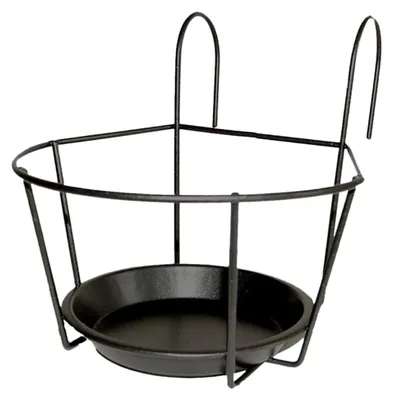 Produktbild von Grau Balkon-Blumentopfhalter, klein