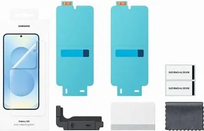 Immagine prodotto di Pellicola protettiva per Samsung Galaxy S25, flessibile, antigraffio, trasparente, confezione da 2 pezzi