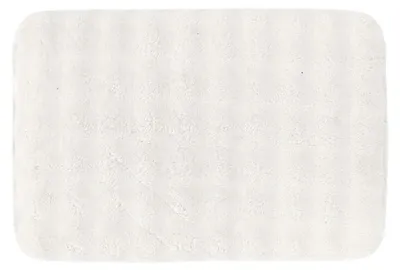 Immagine prodotto di Tappetino da bagno, tappetino per doccia, tappetino per il bagno, 40 x 60 cm, bianco, effetto pelliccia, tappeto da bagno