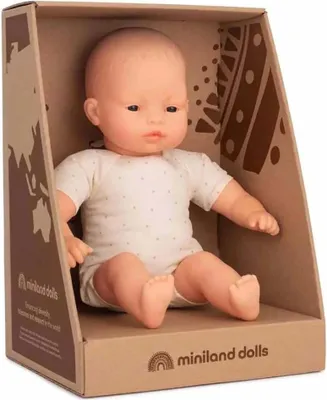 Produktbild von Miniland Babypuppe asiatisch 32cm Puppe Spielzeug realistisch