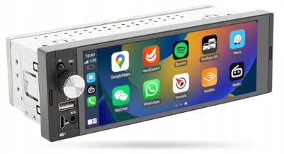 Zdjęcie produktu dla Uniwersalne Radio samochodowe dotykowe 1DIN Android Auto Carplay Bluetooth