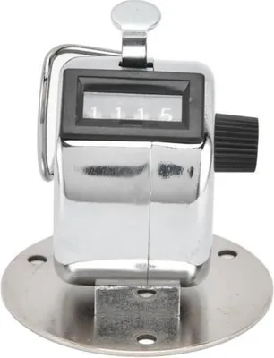 Produktbild von Manueller Zähler – 601 – 4-stellige Anzeige – Edelstahlgehäuse – Silber