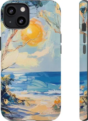 Produktbild von Küstenlandschaft im Sonnenlicht – Hülle Kompatibel mit iPhone 13