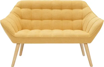 Produktbild von Sofa 2-Sitzer - Stoff - Senfgelb - CASERTA