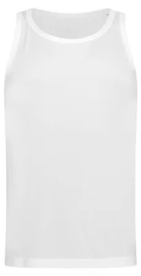 Image de Maillot de corps de sport en polyester Active Dry pour homme Stedman LT854 (S) (blanc)
