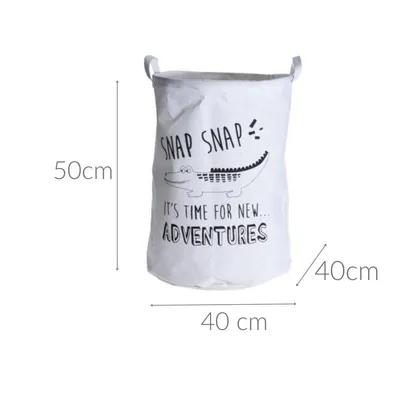 Obrázek produktu pro Úložný koš na hračky SAFARI s nápisem, Ø 40 cm