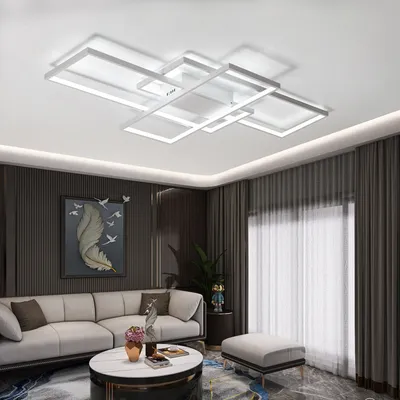 Produktbild von Deckenleuchten, LED moderne Deckenleuchte, Kaltweiß Deckenlampe, Wohnzimmerlampe, Dekorative Deckenbeleuchtung für Wohnzimmer, Schlafzimmer