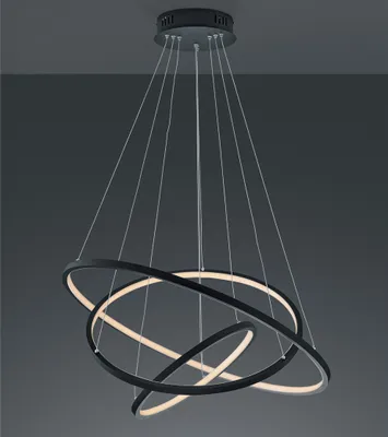 Produktbild von Multifunktionale WIZ LED Pendelleuchte Anthrazit Ø 80cm für Fernbedienung & App