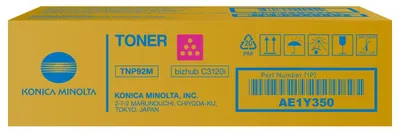 Obrázek produktu pro Konica Minolta TNP92M,Toner purpurový pro bizhub C3120i, 4000 stran